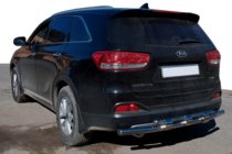 Kia Sorento II XM 2009–2014 Bakre skyddsbåge AK015 (rostfri) foto 1