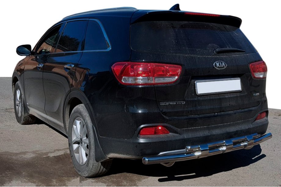 Kia Sorento II XM 2009–2014 Bakre skyddsbåge AK015 (rostfri) Image
