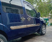 Fiat Doblo I 2005–2010 Dörrlist bred modell (4 st, rostfritt stål) Carmos - turkiskt stål foto 2
