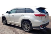 Toyota Highlander 2013–2019 Bakre hörndelar (2 st, rostfritt) foto 1