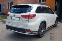Toyota Highlander 2013–2019 Bakre skyddsbåge AK005-2 (2 st, rostfritt stål) foto 2