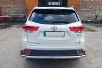 Toyota Highlander 2013–2019 Bakre skyddsbåge AK005-2 (2 st, rostfritt stål) foto 3