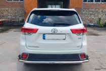 Toyota Highlander 2013–2019 Bakre skyddsbåge AK005-2 (2 st, rostfritt stål) foto 4