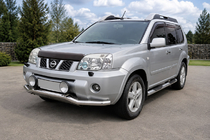 Nissan X-trail T30 2002–2007 Främre skyddsbåge ST007 (rostfri) foto 1