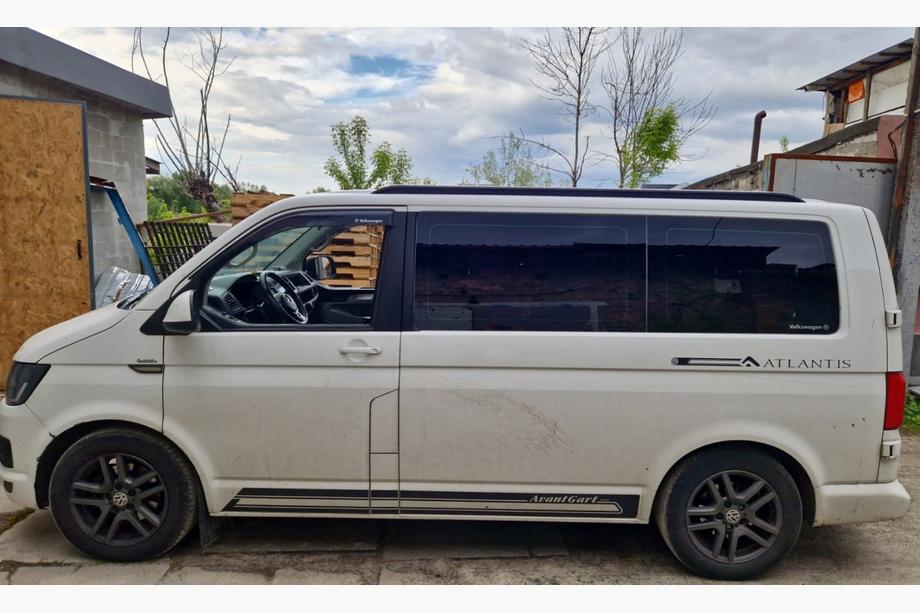 Volkswagen T5 Transporter 2003–2010 Integrerade takrails (svarta) Foto 42