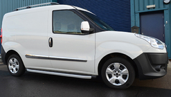 Fiat Doblo II 2010–2022 Dörrhandtagskåpor (4 st, rostfritt stål) OmsaLine – italienskt rostfritt stål foto 2