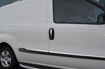 Fiat Doblo II 2010–2022 Dörrhandtagskåpor (4 st, rostfritt stål) OmsaLine – italienskt rostfritt stål foto 8