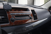 Mitsubishi Lancer X 2008– Instrumentpanelslister (Meric) Aluminium foto 1