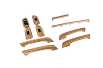 Toyota Land Cruiser Prado 150 2009–2023 Set med instrumentpanelsinlägg i ljus trälook foto 3
