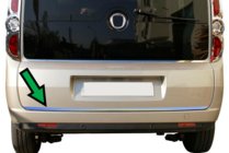 Fiat Doblo II 2010–2022 Kantskydd för bagagelucka (rostfritt stål) OmsaLine – italienskt rostfritt stål foto 2