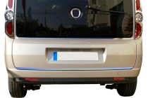 Fiat Doblo II 2010–2022 Nederkantslist bakruta (rostfritt stål) foto 5