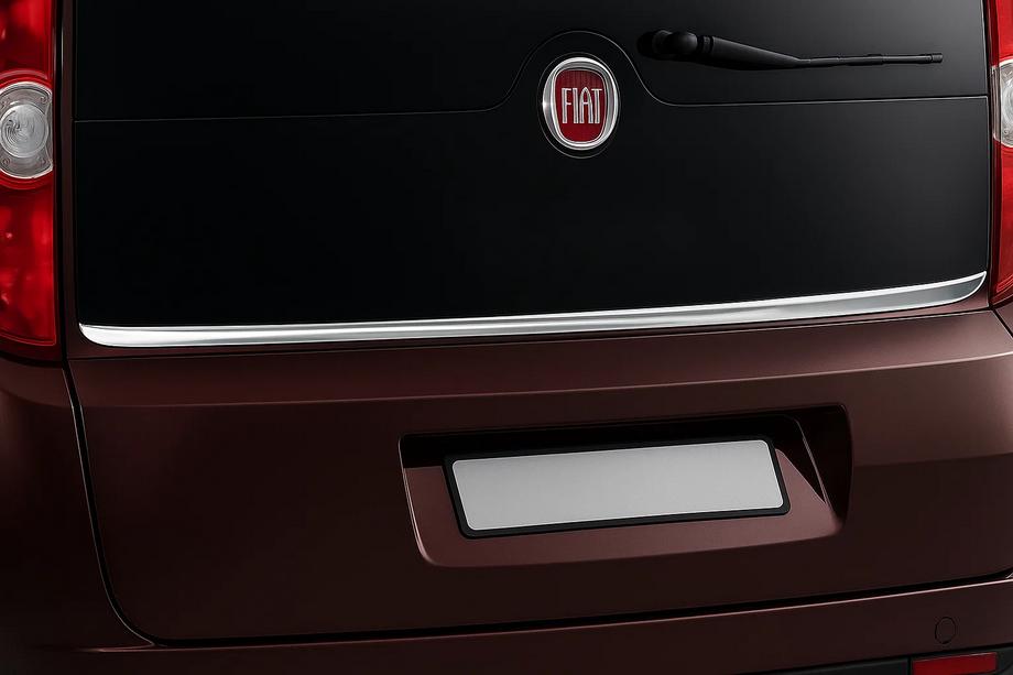 Fiat Doblo II 2010–2022 Nederkantslist bakruta (rostfritt stål) Image