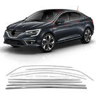 Renault Megane IV 2016–2025 Komplett kromad fönsterlist (Sedan, 12 st, rostfritt stål) Carmos - turkiskt stål foto 1