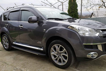 Citroen C-Crosser 2007–2013 Sidosteg Bosphorus Grey (2 st, aluminium) foto 1