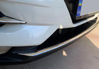 Nissan Qashqai 2014–2021 Skyddslister i rostfritt stål för främre stötfångare (2017↗︎) OmsaLine – italienskt rostfritt stål foto 1