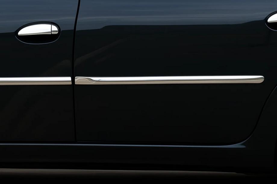 Renault Logan I 2008–2013 Dörrlister (4 st, rostfritt stål) Carmos - turkiskt stål Image