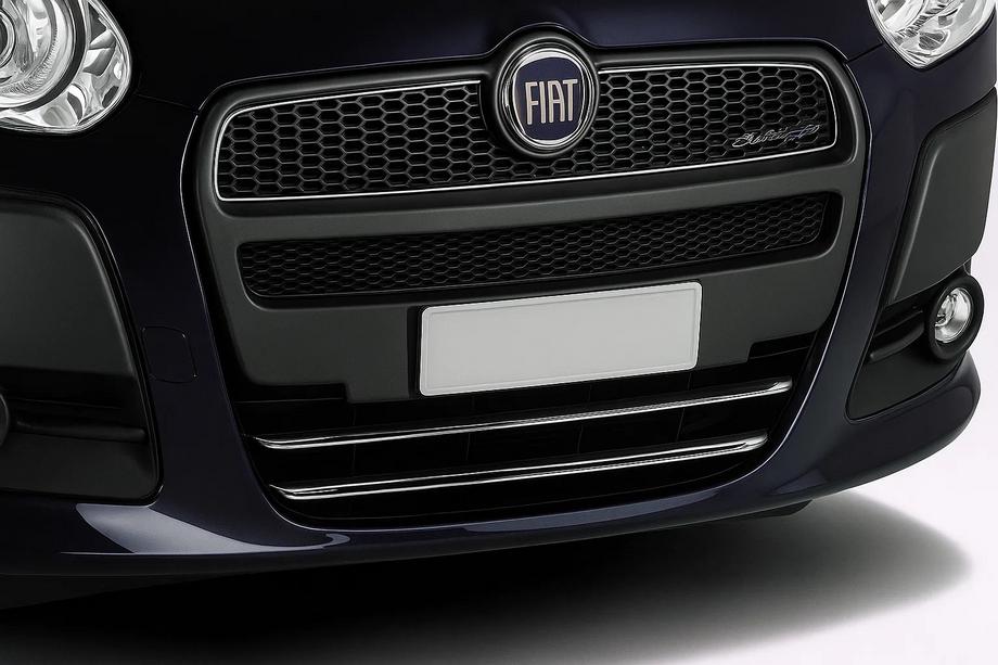 Fiat Doblo II 2010–2022 List till nedre grill (2010-2015, 2 st, rostfritt stål) Image