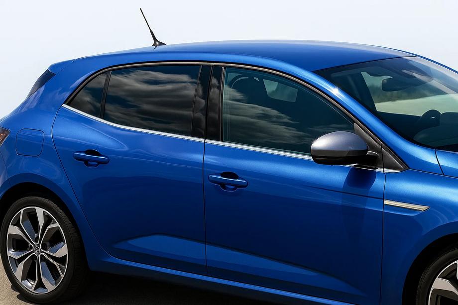 Renault Megane IV 2016–2025 Nedre fönsterlister (HB, 6 st, rostfritt stål) OmsaLine – italienskt rostfritt stål Image