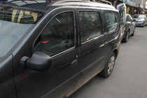 Renault Logan MCV 2005–2013 Yttre kromlister runt rutorna (4 st, rostfritt stål) Carmos - turkiskt stål foto 3