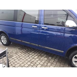 Dörrlister (rostfritt stål, svart krom) Volkswagen T5 2010–2015 foto 2