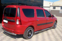Renault Logan MCV 2005–2013 Sidorör (2 st, rostfritt) foto 4