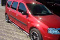 Renault Logan MCV 2005–2013 Sidorör (2 st, rostfritt) foto 1