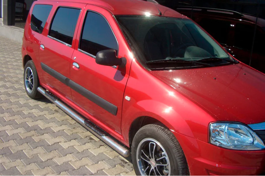 Renault Logan MCV 2005–2013 Sidorör (2 st, rostfritt) Image