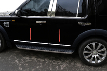 Land Rover Discovery III 2004–2009 OmsaLine dörrlister (4 st, rostfritt) foto 1