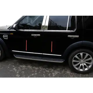 OmsaLine dörrlister (4 st, rostfritt) Land Rover Discovery III 2004–2009 foto 1