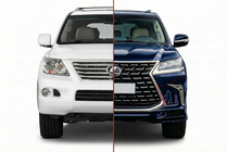 Lexus LX570/450d 2008–2022 TRD 2021 facelift-kit (med byte av bakre skärmar) foto 1
