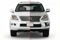 Lexus LX570/450d 2008–2022 Faceliftkit 2008-2012 till 2012-2016 Standart foto 1