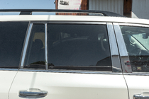 Toyota Land Cruiser 200 2007–2021 Kompletta fönsterlister och stolplister (rostfritt stål) foto 6