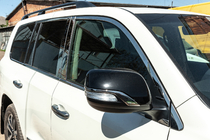 Toyota Land Cruiser 200 2007–2021 Kompletta fönsterlister och stolplister (rostfritt stål) foto 9