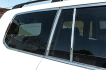 Toyota Land Cruiser 200 2007–2021 Kompletta fönsterlister och stolplister (rostfritt stål) foto 12