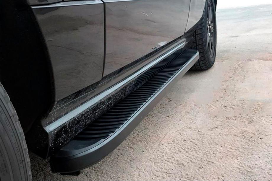 Range Rover III L322 2002–2012 Sidosteg Tayga Black (2 st, aluminium) Image