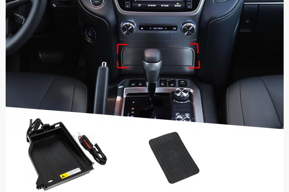Toyota Land Cruiser 200 2007–2021 Kit för trådlös mobilladdning (2015+) Image