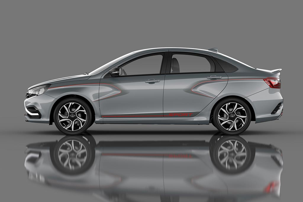 Sportmodifiering av sedanen Lada Sport Vesta