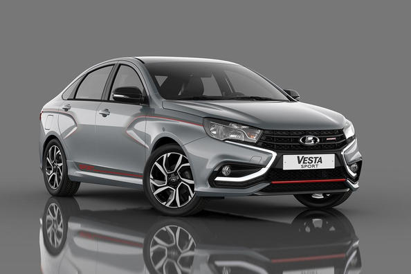 Sportmodifiering av sedanen Lada Sport Vesta