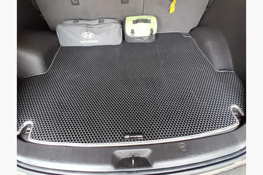 Hyundai Santa Fe 2 2006–2012 Bagagerumsmatta (EVA, svart) (5-sits) Image