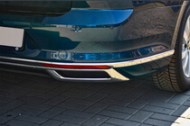 Volkswagen Passat B8 2015–2023 OmsaLine SD/SW avgasslutsdekor (2019+, 3 st, rostfritt stål) foto 3