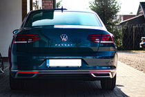 Volkswagen Passat B8 2015–2023 OmsaLine SD/SW avgasslutsdekor (2019+, 3 st, rostfritt stål) foto 4