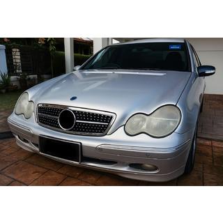 Främre grill Diamond Silver Mercedes C-klass W203 2000–2007 foto 1