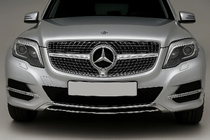 Mercedes GLK class X204 2008–2015 Främre grill Diamond Silver (2013-2015) foto 1