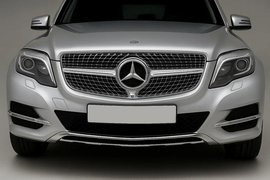 Mercedes GLK class X204 2008–2015 Främre grill Diamond Silver (2013-2015) Image