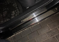 Skoda Octavia II A5 2010–2013 Tröskelskydd Carmos (8 st, rostfritt stål) foto 1