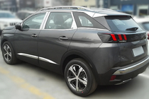 Peugeot 3008 2016–2023 Dörrstolpskåpor i rostfritt stål foto 2