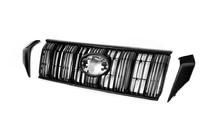 Toyota Land Cruiser Prado 150 2009–2023 Kylargrill 2017↗ svart, original (med korta ribbor) foto 2
