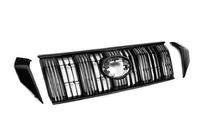 Toyota Land Cruiser Prado 150 2009–2023 Kylargrill 2017↗ svart, original (med korta ribbor) foto 3