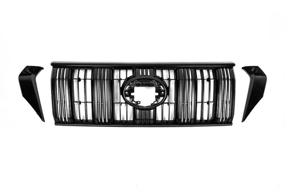 Toyota Land Cruiser Prado 150 2009–2023 Kylargrill 2017↗ svart, original (med korta ribbor) Image