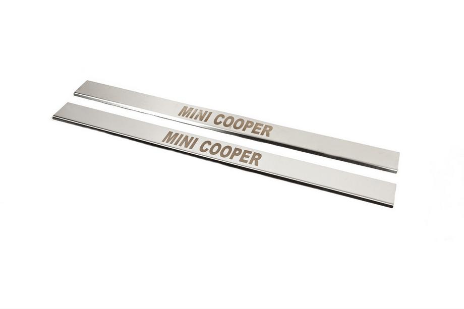 Mini Cooper R50/52/53 2000–2006 Instegslister (Carmos, 2 st, rostfritt stål) Image